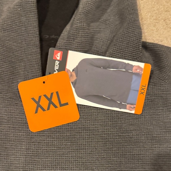 Quiksilver Men's Dark Gray Hoodie - Picture 3 of 5